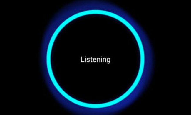 Alexa listening indicator.
